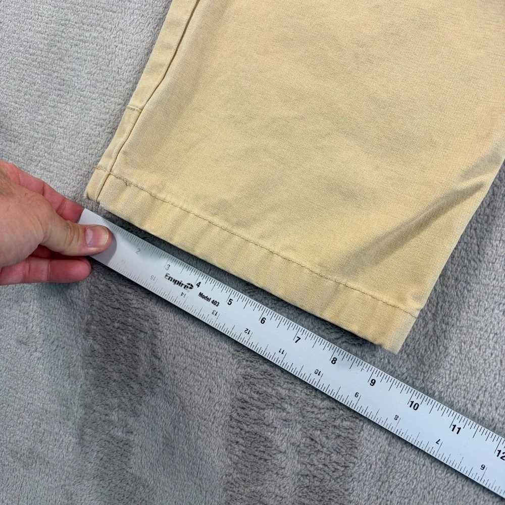 LL Bean Katahdin Iron Works Canvas Nor'‎ Eastern Cotton Carpenter Tan Pant 36x30